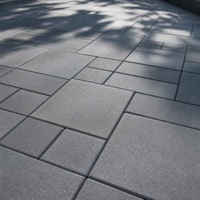 Bore water stains removed from paving
